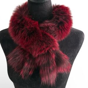 Real Balmain fox fur scarf